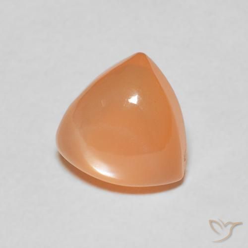 1.86 карата, натуральный Medium Light-Orange Лунный камень, Триллион, Полупрозрачный