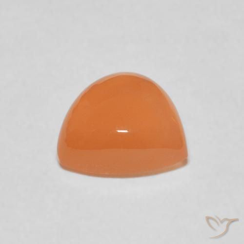 1.86 карата, натуральный Medium Light-Orange Лунный камень, Триллион, Полупрозрачный