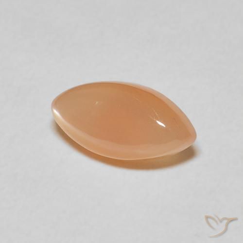 1.21 карата, натуральный Medium Light-Orange Лунный камень, Маркиза, Полупрозрачный