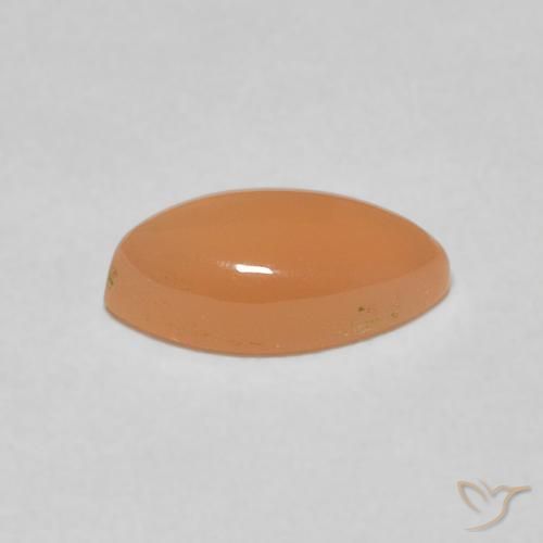 1.21 карата, натуральный Medium Light-Orange Лунный камень, Маркиза, Полупрозрачный