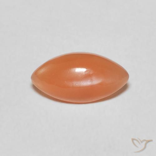 0.89ct Натуральный Средний апельсин Лунный камень, Маркиза, Полупрозрачный