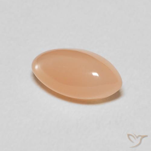 1.51 карата, натуральный Medium Light-Orange Лунный камень, Маркиза, Полупрозрачный