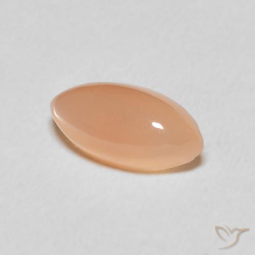 1.35 карата, натуральный Medium Light-Orange Лунный камень, Маркиза, Полупрозрачный