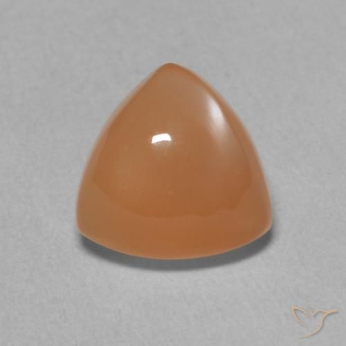 1.77ct Натуральный Красновато-оранжевый Лунный камень, Триллион, Полупрозрачный