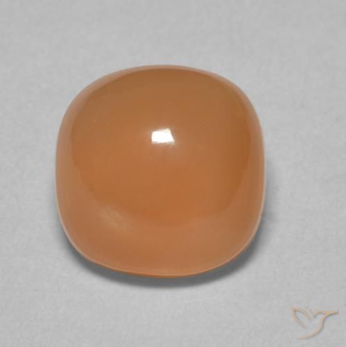 2.30ct Натуральный Светло-оранжевый Лунный камень, Подушка, Полупрозрачный
