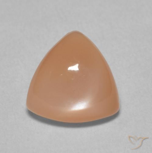 1.66ct Натуральный Канталупа Апельсин Лунный камень, Триллион, Полупрозрачный