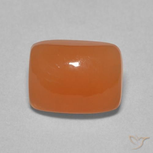 2.28ct Натуральный Средний апельсин Лунный камень, Подушка, Полупрозрачный
