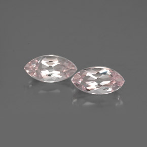 карата, натуральный Светло-розовый Морганит, Маркиза, Чистота VVS