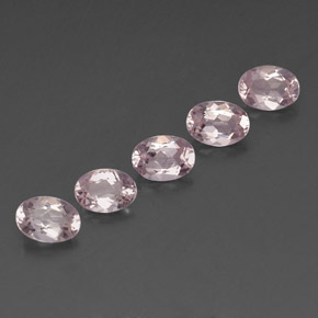  карата, натуральный Светло-розовый Морганит, Огранка Овал, VVS-VS