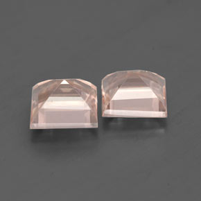  карата, натуральный Светло-розовый Морганит, Квадрат, Чистота VS