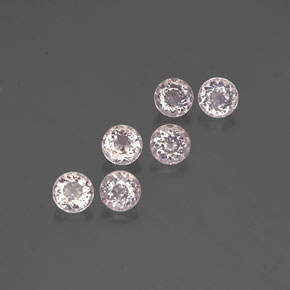  карата, натуральный Светло-розовый Морганит, Огранка Круг, Чистота VS