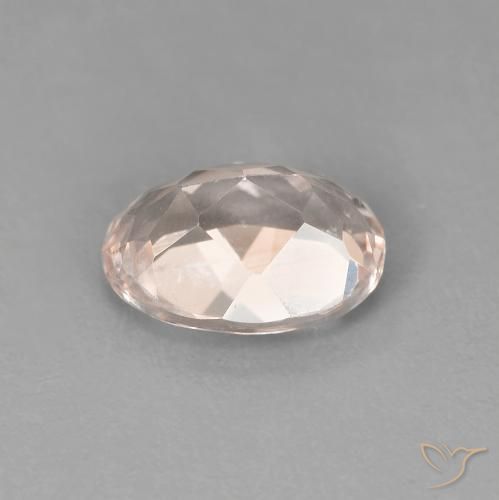 0.91 карата, натуральный Medium Light-Pink Морганит, Овал, VVS-VS