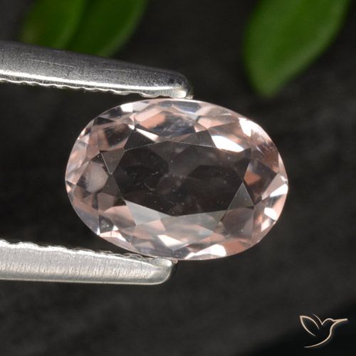 0.54ct Натуральный Средний розовый Морганит, Овал, VVS-VS