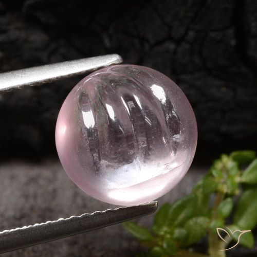 4.08ct Натуральный Светло-розовый Морганит, Круглый, Прозрачный