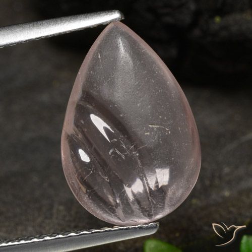 3.48ct Натуральный Розово-розовый тон Морганит, Форма груши, Прозрачный