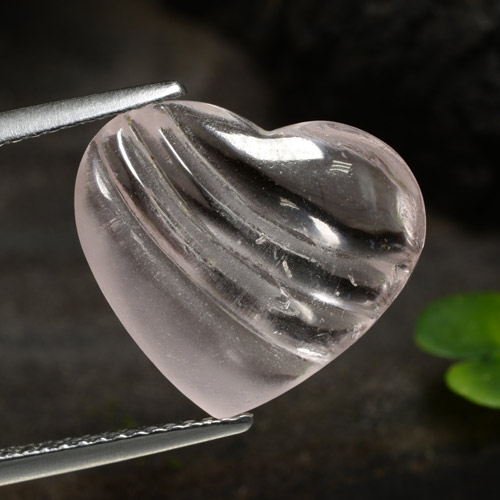 6.23 карата, натуральный Кораллово-розовый тон Морганит, Форма сердца, Прозрачный