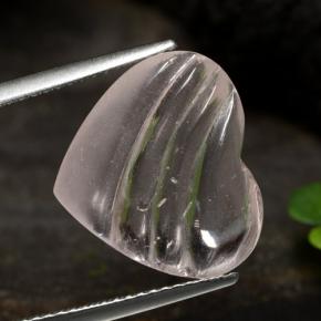 6.23 карата, натуральный Кораллово-розовый тон Морганит, Форма сердца, Прозрачный