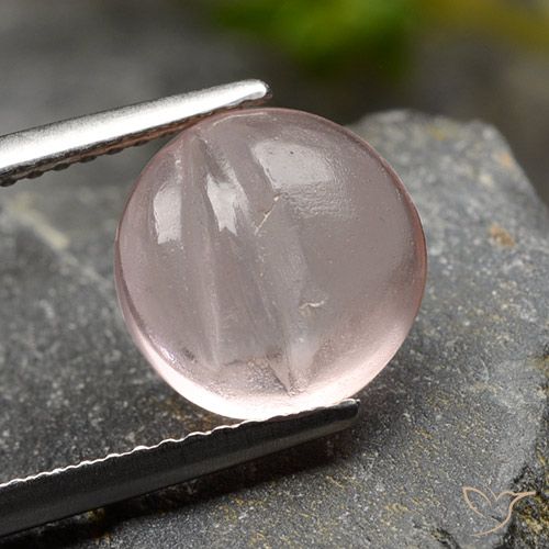 3.67ct Натуральный Светло-кораллово-розовый Морганит, Круглый, Прозрачный