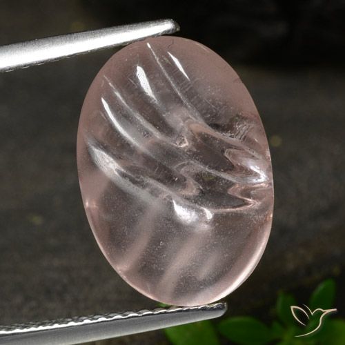 5.45ct Натуральный Средний розовый Морганит, Овал, Прозрачный