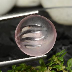 5.96 карата, натуральный Светло-розовый Морганит, Огранка Круг, Прозрачный