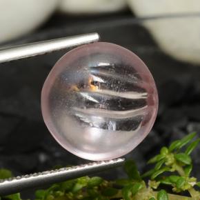 5.96 карата, натуральный Светло-розовый Морганит, Огранка Круг, Прозрачный