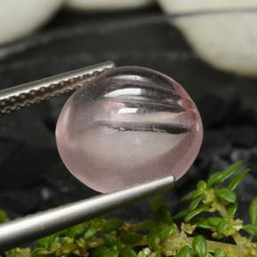 5.96 карата, натуральный Светло-розовый Морганит, Огранка Круг, Прозрачный