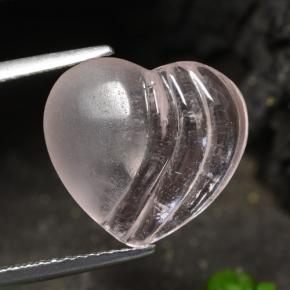 4.95 карата, натуральный Кораллово-розовый тон Морганит, Форма сердца, Прозрачный