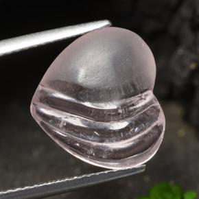 4.95 карата, натуральный Кораллово-розовый тон Морганит, Форма сердца, Прозрачный