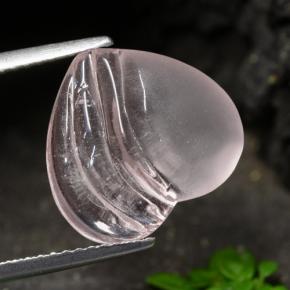 4.95 карата, натуральный Кораллово-розовый тон Морганит, Форма сердца, Прозрачный