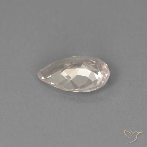 0.70 карата, натуральный Средний розовый Морганит, Форма груши, VVS-VS