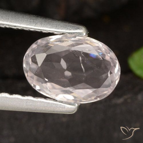 0.57ct Натуральный Фламинго Розовый Морганит, Овал, VS-SI