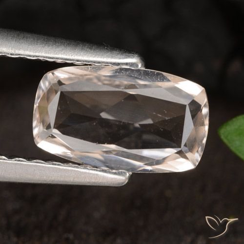 0.80ct Натуральный Средний розовый Морганит, Подушка, VVS-VS
