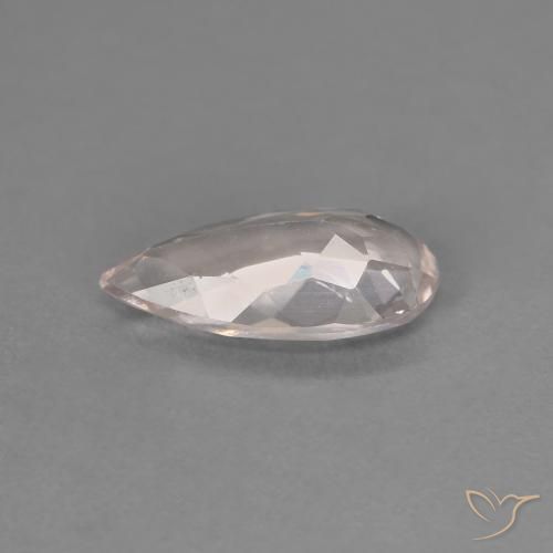 0.97 карата, натуральный Фламинго Розовый Морганит, Форма груши, VVS-VS