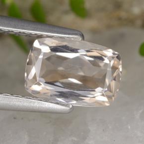 0.84 карата, натуральный Светло-розовый Морганит, Подушка Крой, VVS-VS