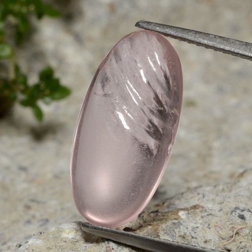 4.80ct Натуральный Светло-кораллово-розовый Морганит, Овал, Прозрачный