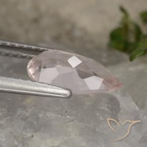 1.04 карата, натуральный Фламинго Розовый Морганит, Форма груши, VVS-VS