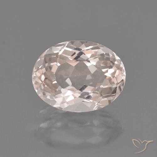 2.43ct Натуральный Очень светло-розовый Морганит, Овал, Чистота VS