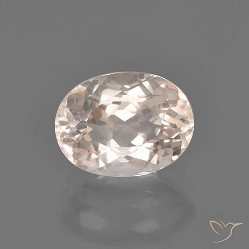 2.54ct Натуральный Средний розовый Морганит, Овал, Чистота VS