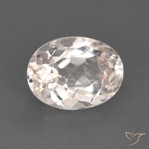 1.33ct Натуральный Оранжево-розовый Морганит, Овал, VS-SI