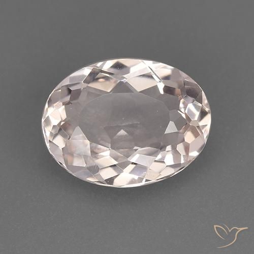 1.64ct Натуральный Средне-светло-розовый Морганит, Овал, VVS-VS