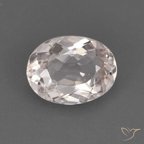 1.32ct Натуральный Средне-светло-розовый Морганит, Овал, Чистота VS