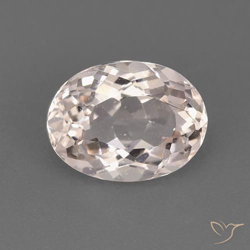 1.76ct Натуральный Оранжево-розовый Морганит, Овал, Чистота VS