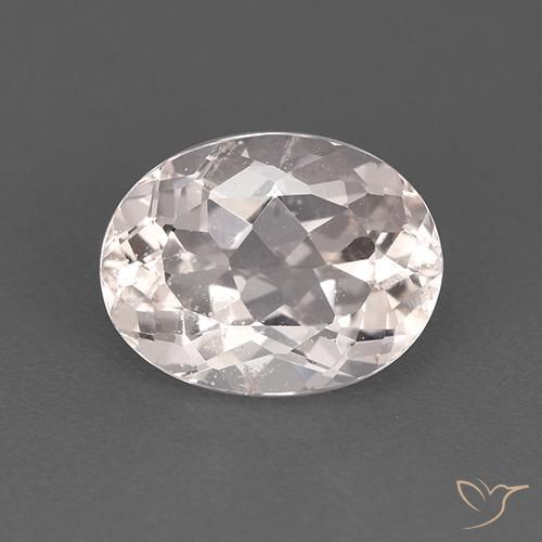 1.79ct Натуральный Белый Морганит, Овал, Чистота VS