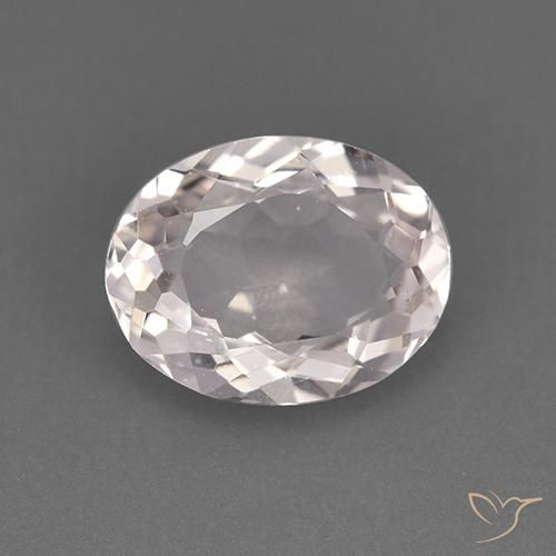 1.60ct Натуральный Белый Морганит, Овал, VVS-VS