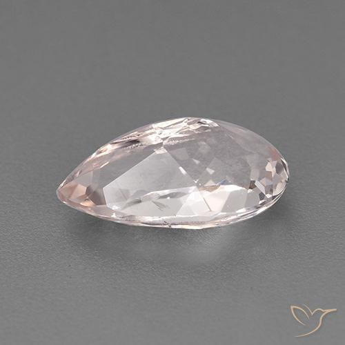 1.50 карата, натуральный Средний розовый Морганит, Форма груши, VVS-VS