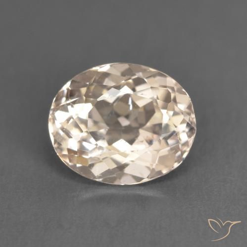 1.54ct Натуральный Средний розовый Морганит, Овал, Чистота VS