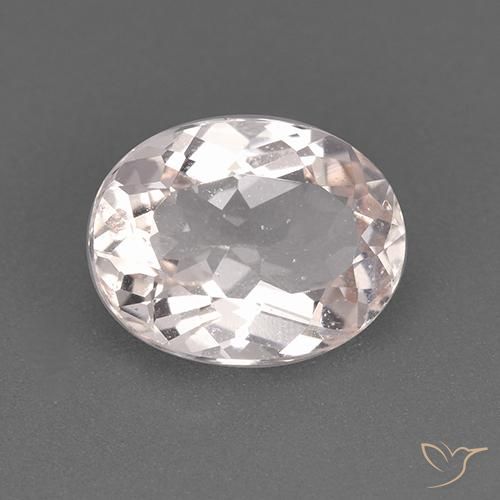 1.85ct Натуральный Фламинго Розовый Морганит, Овал, Чистота VS