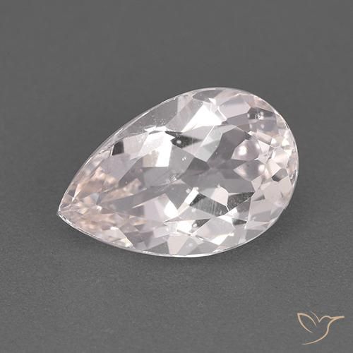 1.73ct Натуральный Светло-розовый Морганит, Форма груши, Чистота VS