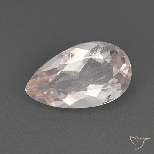1.75ct Натуральный Очень светло-розовый Морганит, Форма груши, Чистота VS