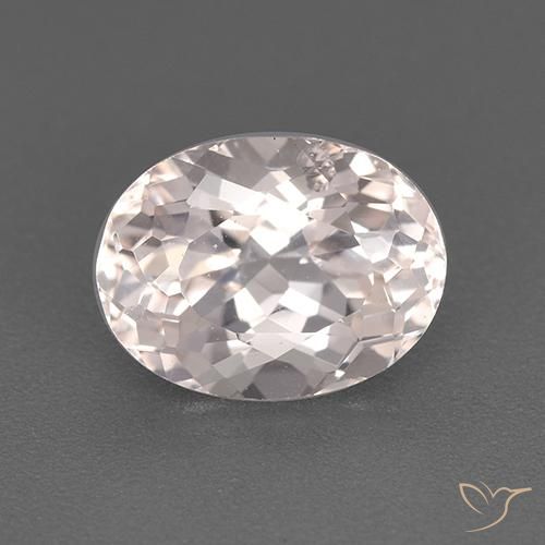 1.95ct Натуральный Светло-розовый Морганит, Овал, Чистота VS